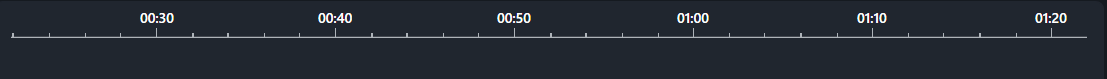 timeline | CaseGuard Dark video progress bar showing playback timeline with time marks at 00:30, 00:40, 00:50, 01:00, 01:10, and 01:20