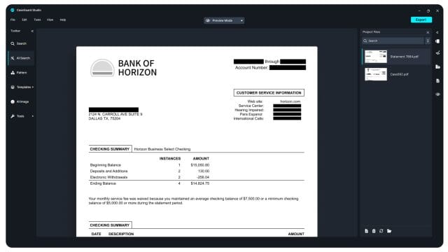 AI Document Redaction