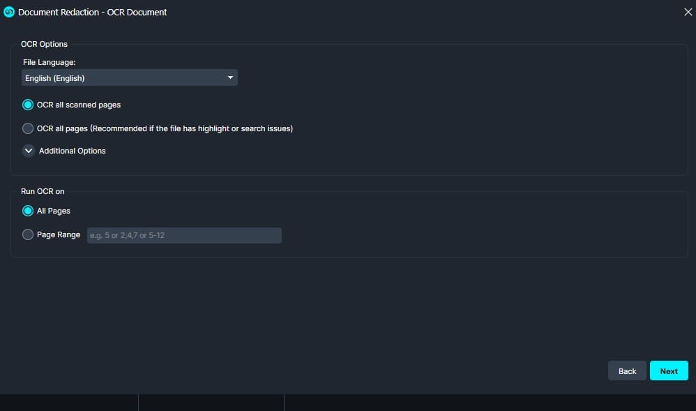 How to OCR your scanned or handwritten files in CaseGuard for accurate and consistent document redaction. 