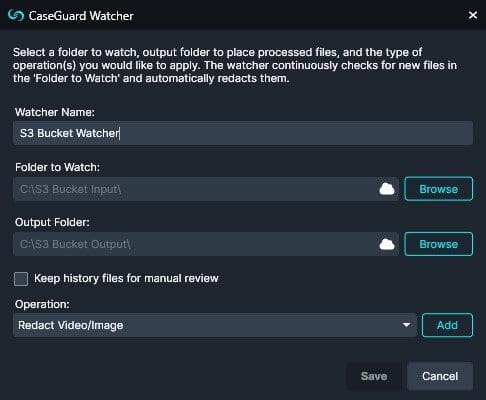 CaseGuard Watcher S3 Bucket Setup