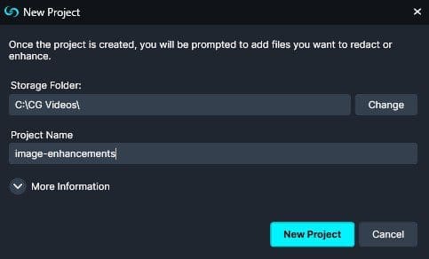 9.2 new project window