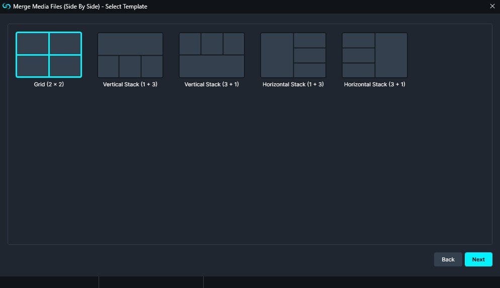 caseguard-merge-media-files-select-template