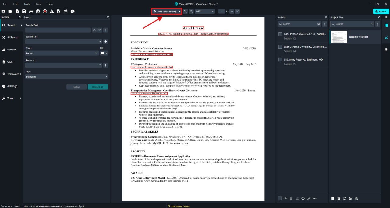 edit-mode-view-doc | CaseGuard edit-mode-view-doc