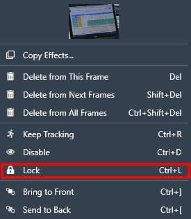 Lock a redaction box