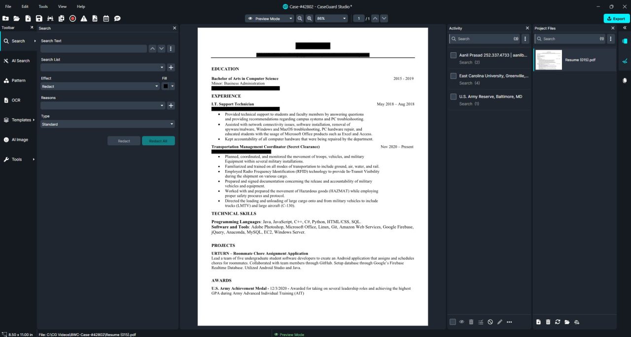 preview-mode-doc | CaseGuard preview-mode-doc
