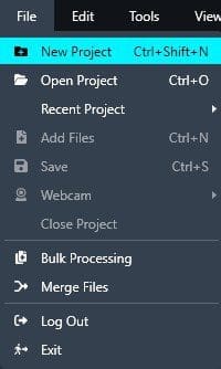 caseguard-new-project-drop-down