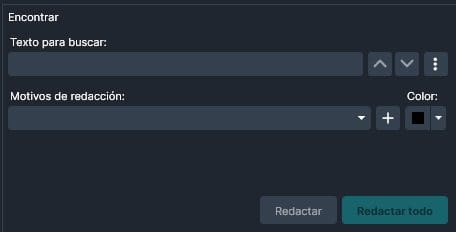 Find and Redact in Spanish