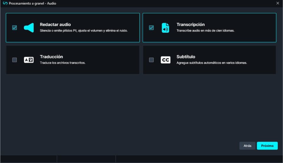 granel-audio | CaseGuard Audio Bulk Processing in Spanish