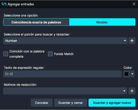 Model in Spanish