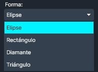 Shape options for AI Video in Spanish