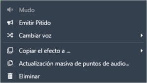 righ-click-audio | CaseGuard Right Click on Audio Track in Spanish
