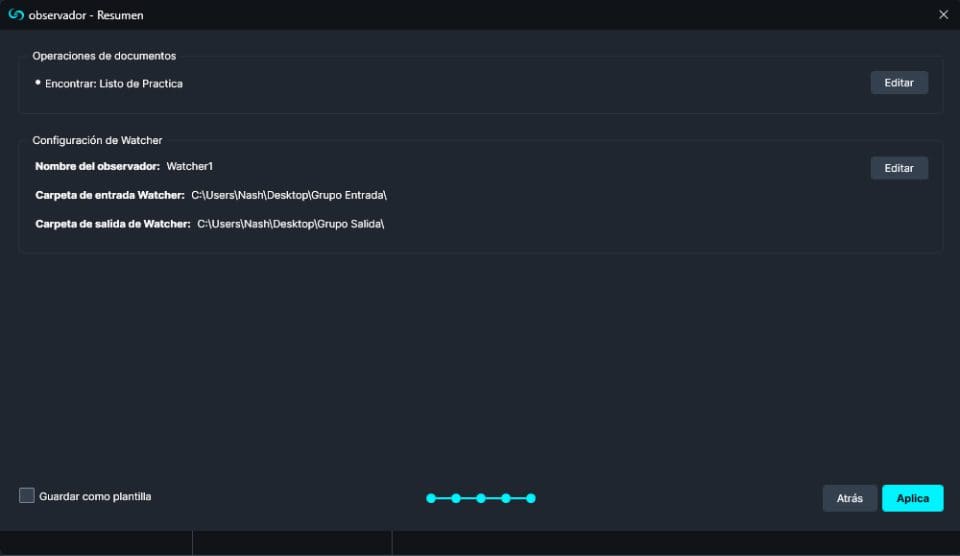 watcher-summary-span | CaseGuard Watcher Find and Redact Summary in Spanish