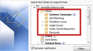 filter-by-folder-outlook