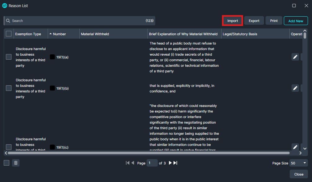 import-list | CaseGuard import-list