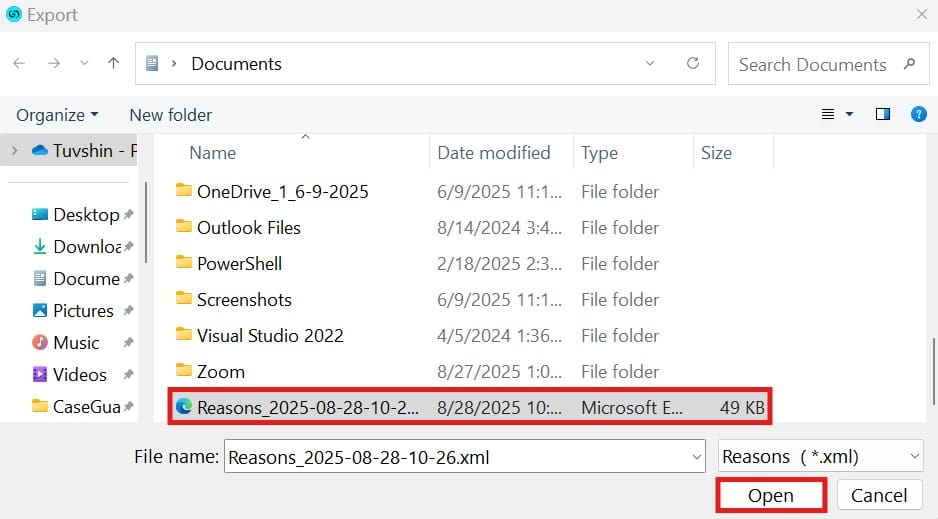 import-reasons | CaseGuard import-reasons