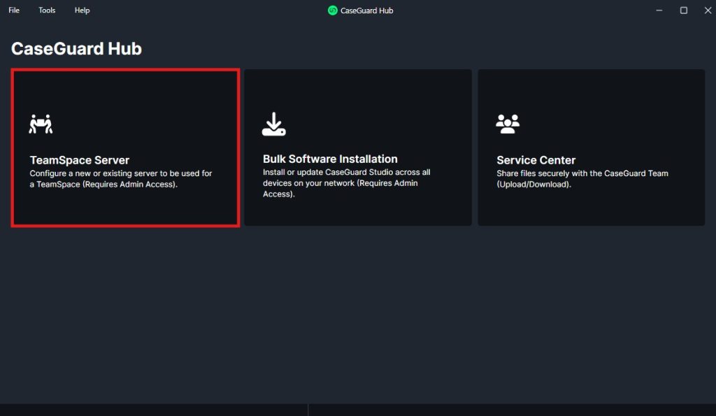 Teamspace-server | CaseGuard Teamspace-server