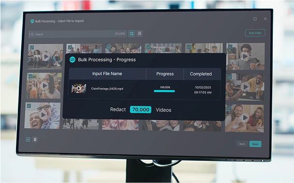 Get rid of your backlogs with CaseGuard’s AI bulk redaction tools