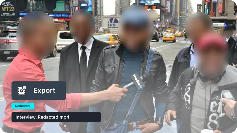 Quickly and securely export your redacted files with all metadata scrubbed.