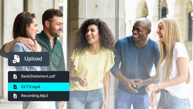 Upload Any Multimedia File to be Redacted - CaseGuard supports 750+ formats.