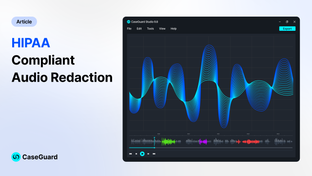 HIPAA Compliant Audio Redaction