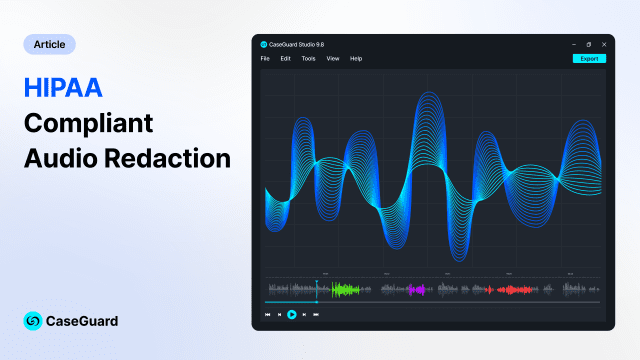 HIPAA Compliant Audio Redaction