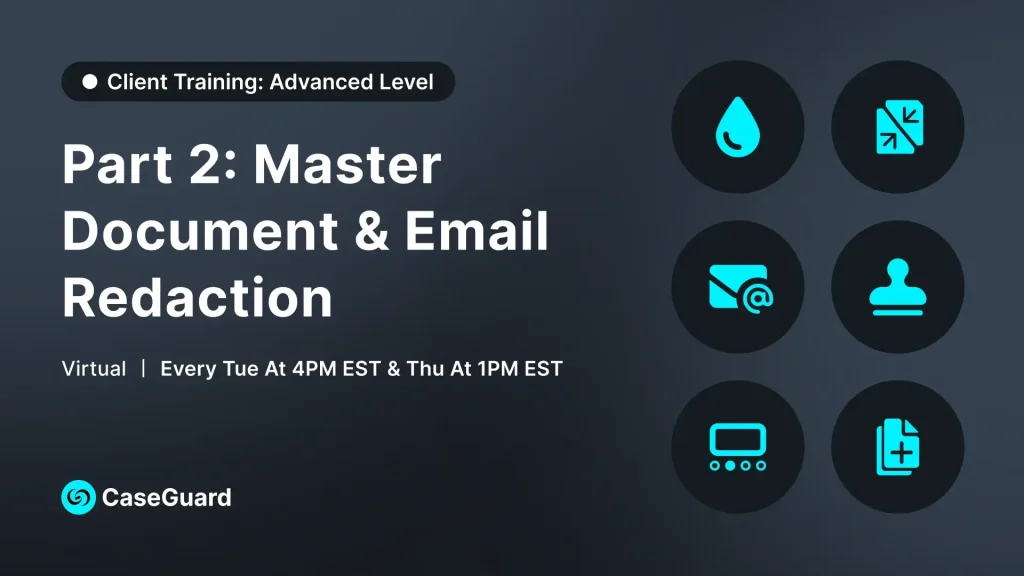 Part 2: Master Document & Email Redaction