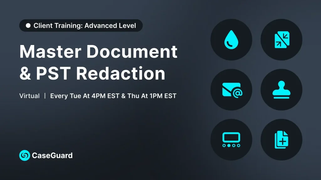 Master Document and PST Redaction