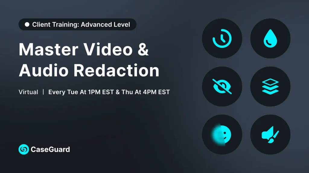 Master Video & Audio Redaction